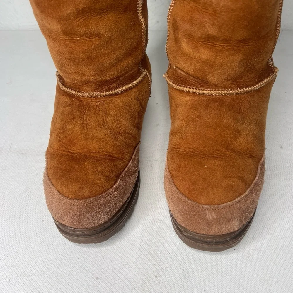 Warmbat Australia tan Sherpa mid calf boots